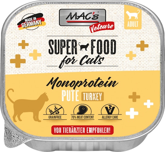 MAC's Cat Vetcare Diätnahrung 100g Schale Katzennassfutter