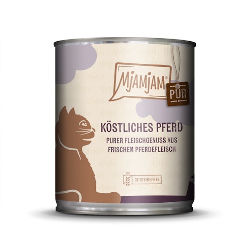 MJAMJAM Purer Fleischgenuss 800g Dose Katzennassfutter