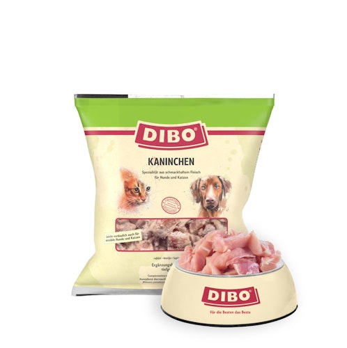 DIBO Kaninchen Spezialfutter / Frostfutter für Hunde und Katzen